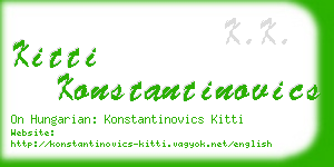 kitti konstantinovics business card